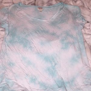 Deep Vneck tie dye top